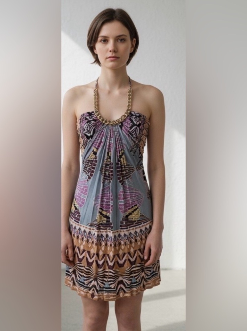 Sky 100% Silk Cocktail Dress Size Small